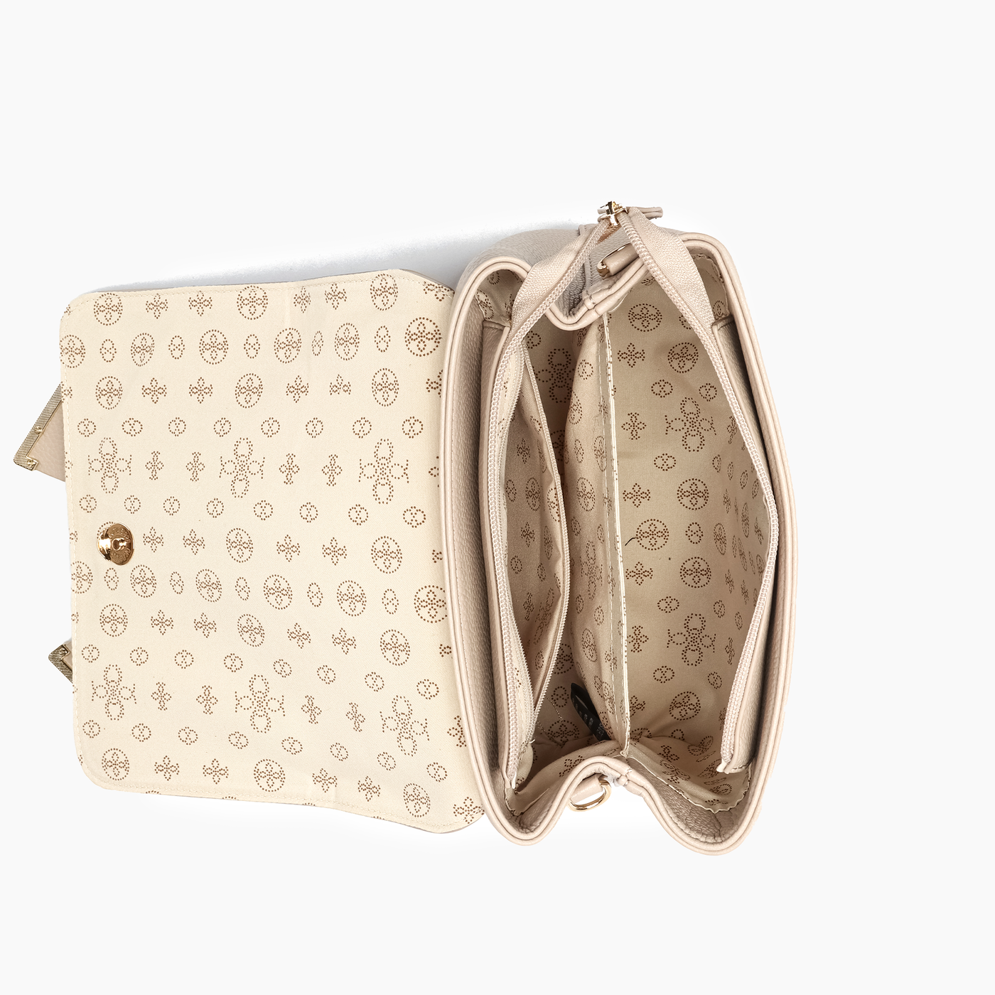 Jasmine Beige Bowtie Crossbody Bag