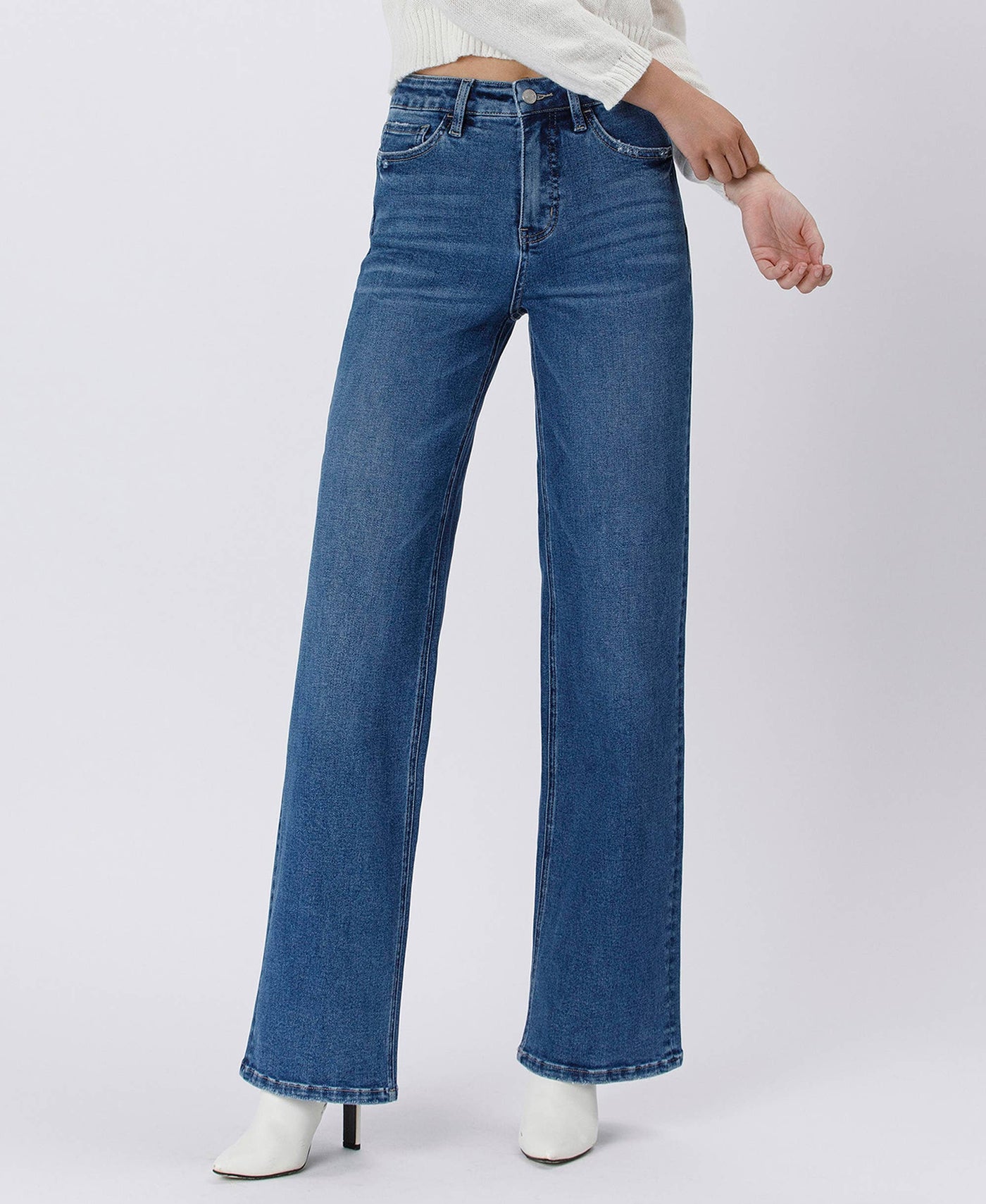 Trendy Girl 90's Super High Rise Wide Leg Jeans