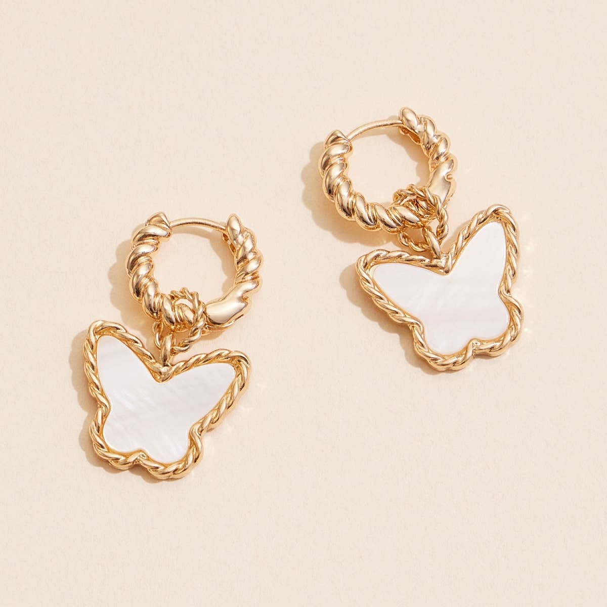 Butterfly Girl Hoop Earrings