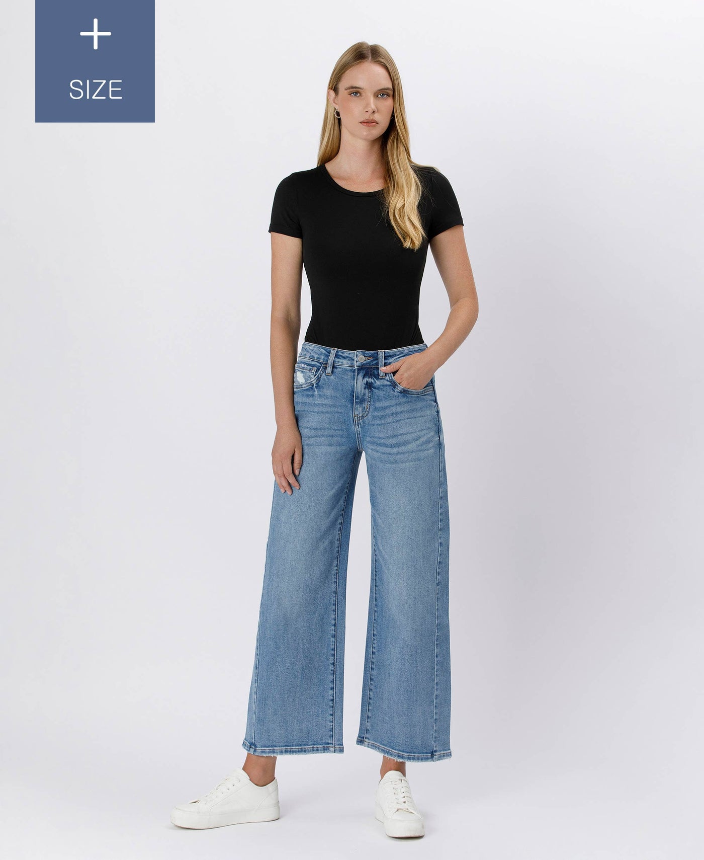 Influence Me High Rise Baggy Wide Jeans