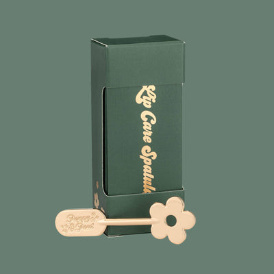 Lip Care Spatula Gold Daisy