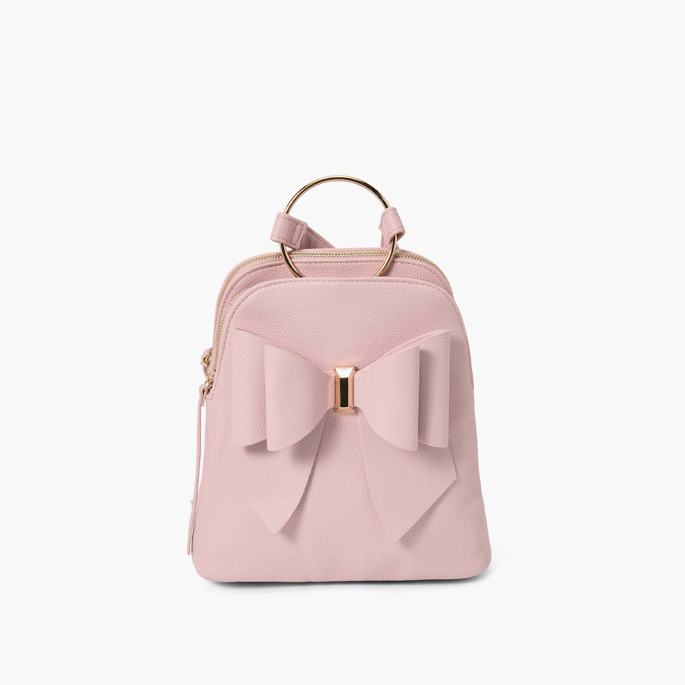 Jasmine Blush Bowtie Backpack Handbag