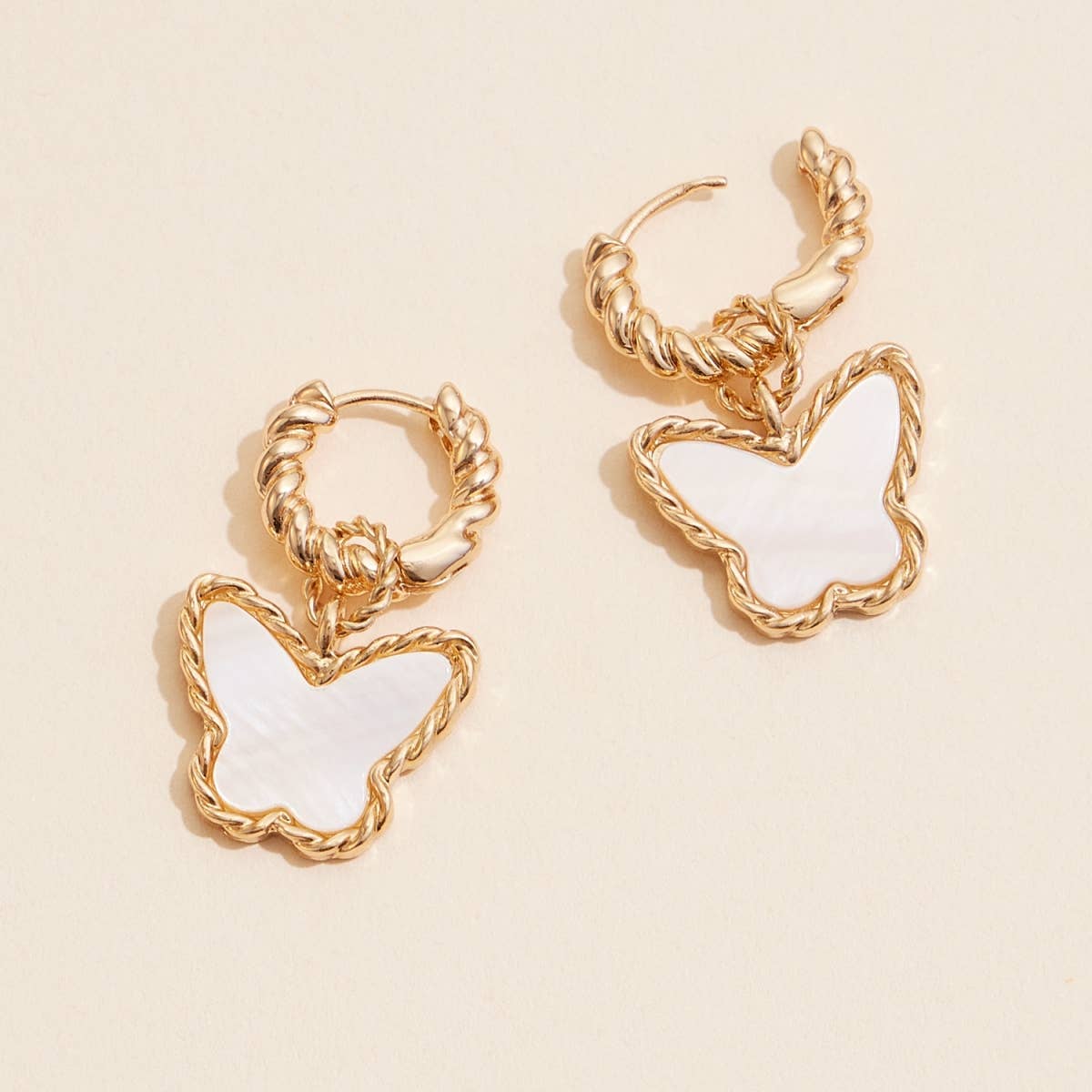 Butterfly Girl Hoop Earrings