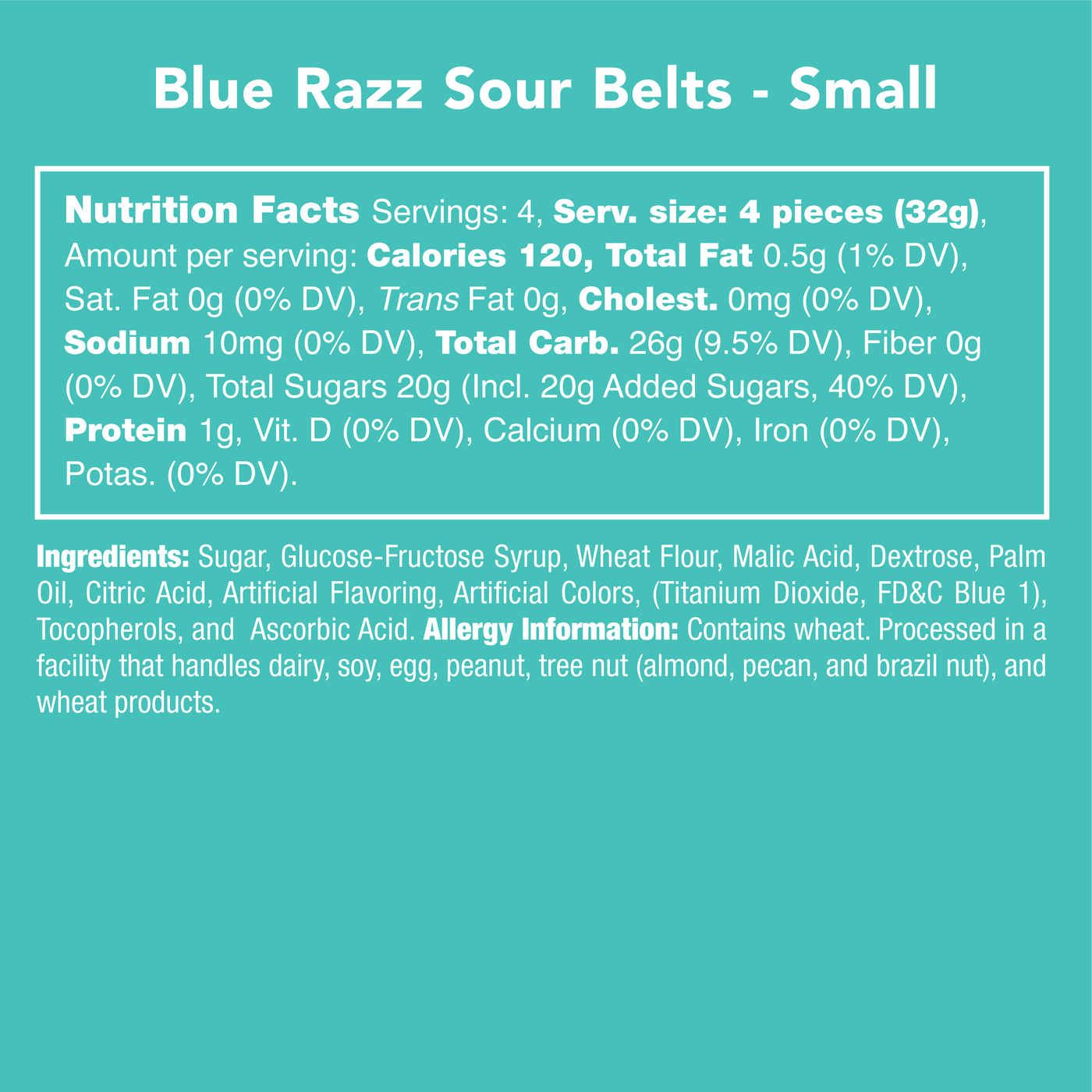 Blue Razz Sour Belts