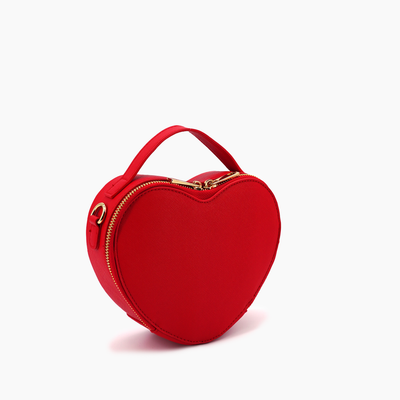 Mini Heart Breaker Crossbody Bag: Red