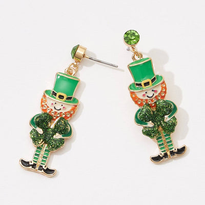 Lucky Leprechaun Post Earring