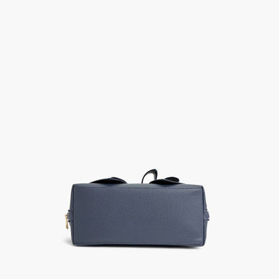 Bea Braided Top Handle Satchel: Navy