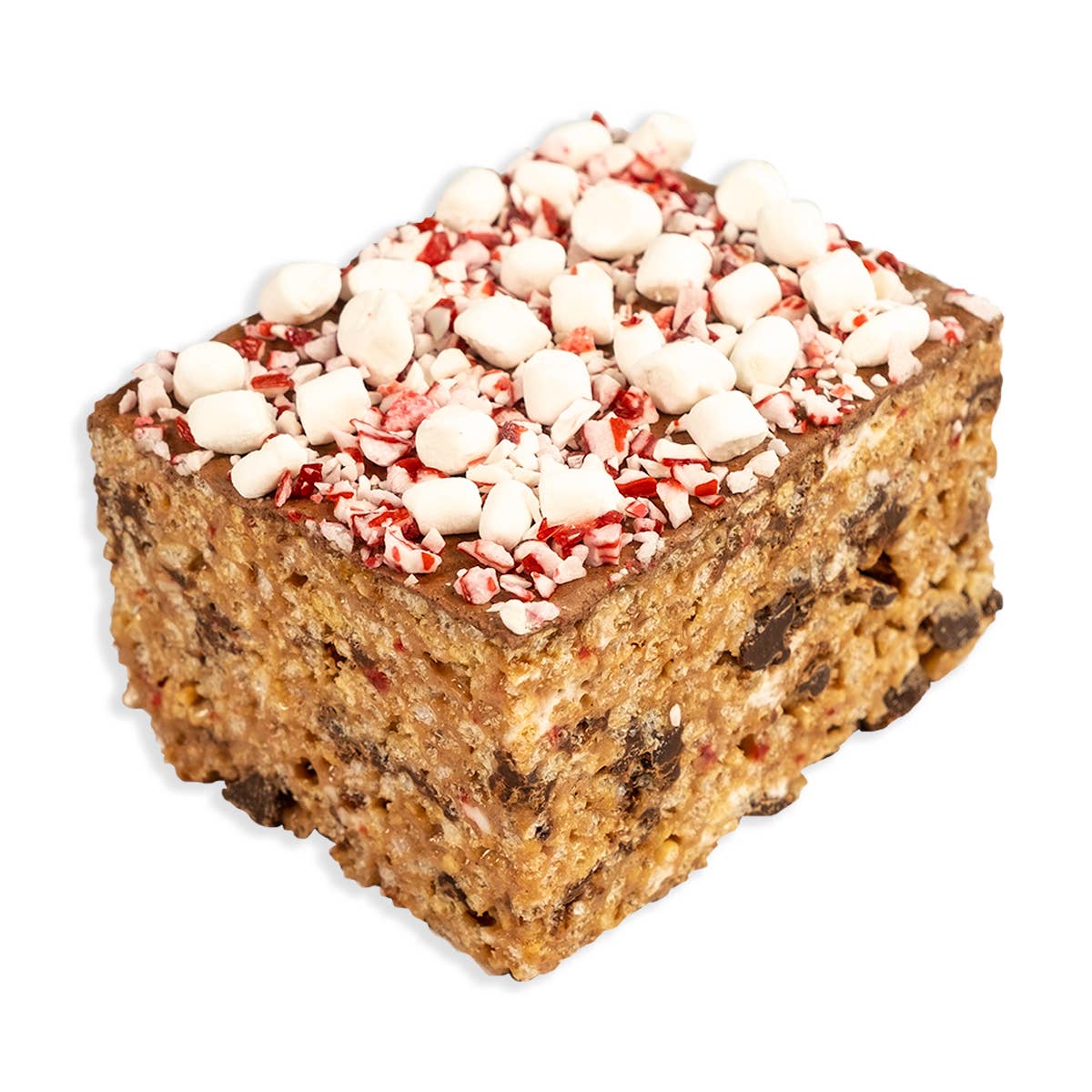 Jumbo Hot Cocoa Peppermint Rice Krispie Treat