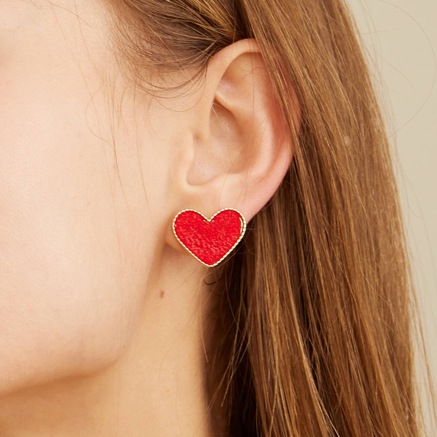 Heart in a Daze Pink  Druzy Stone Stud Earrings