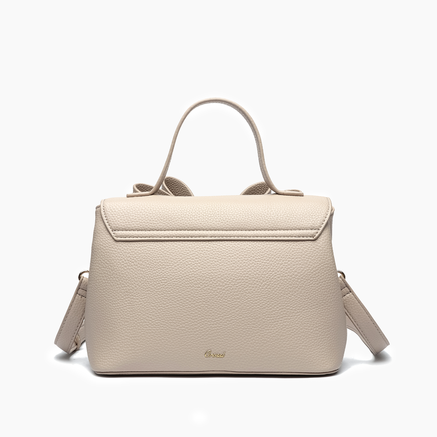 Jasmine Beige Bowtie Crossbody Bag