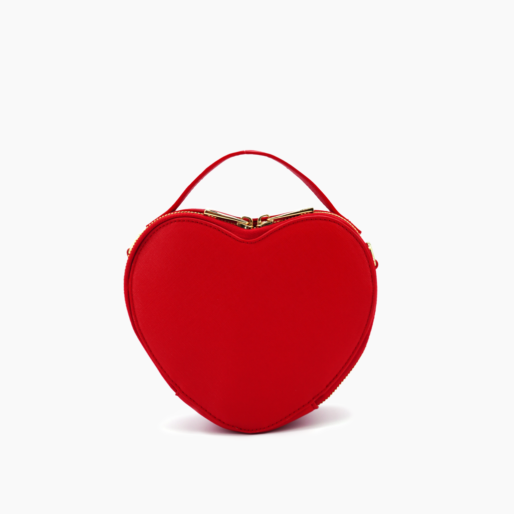 Mini Heart Breaker Crossbody Bag: Red