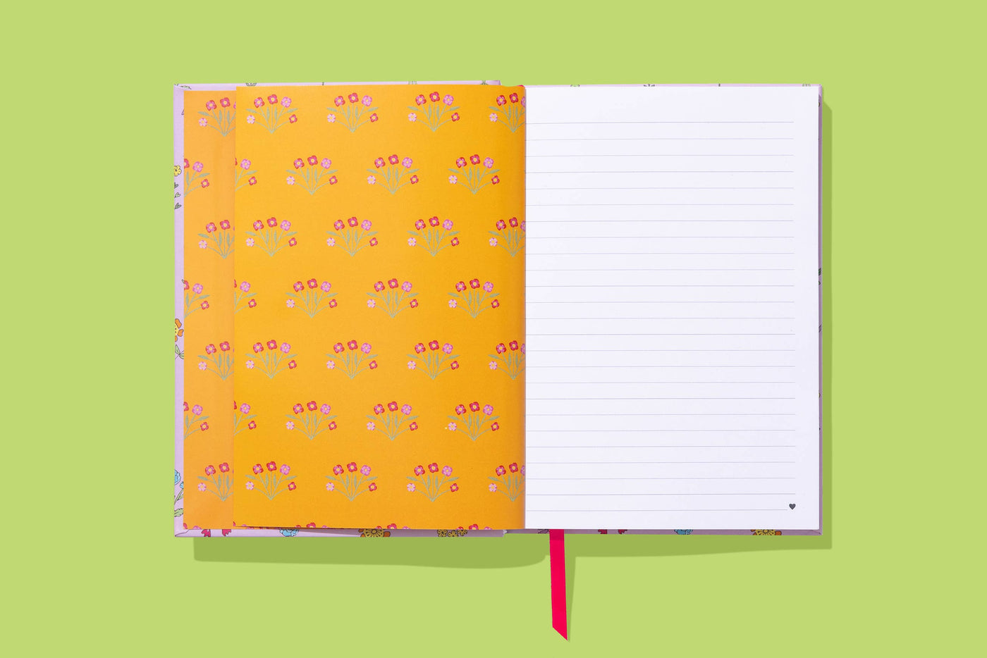 Pink Wildflowers Hardcover Notebook: Taylor Elliott Designs