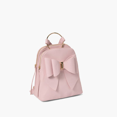 Jasmine Blush Bowtie Backpack Handbag