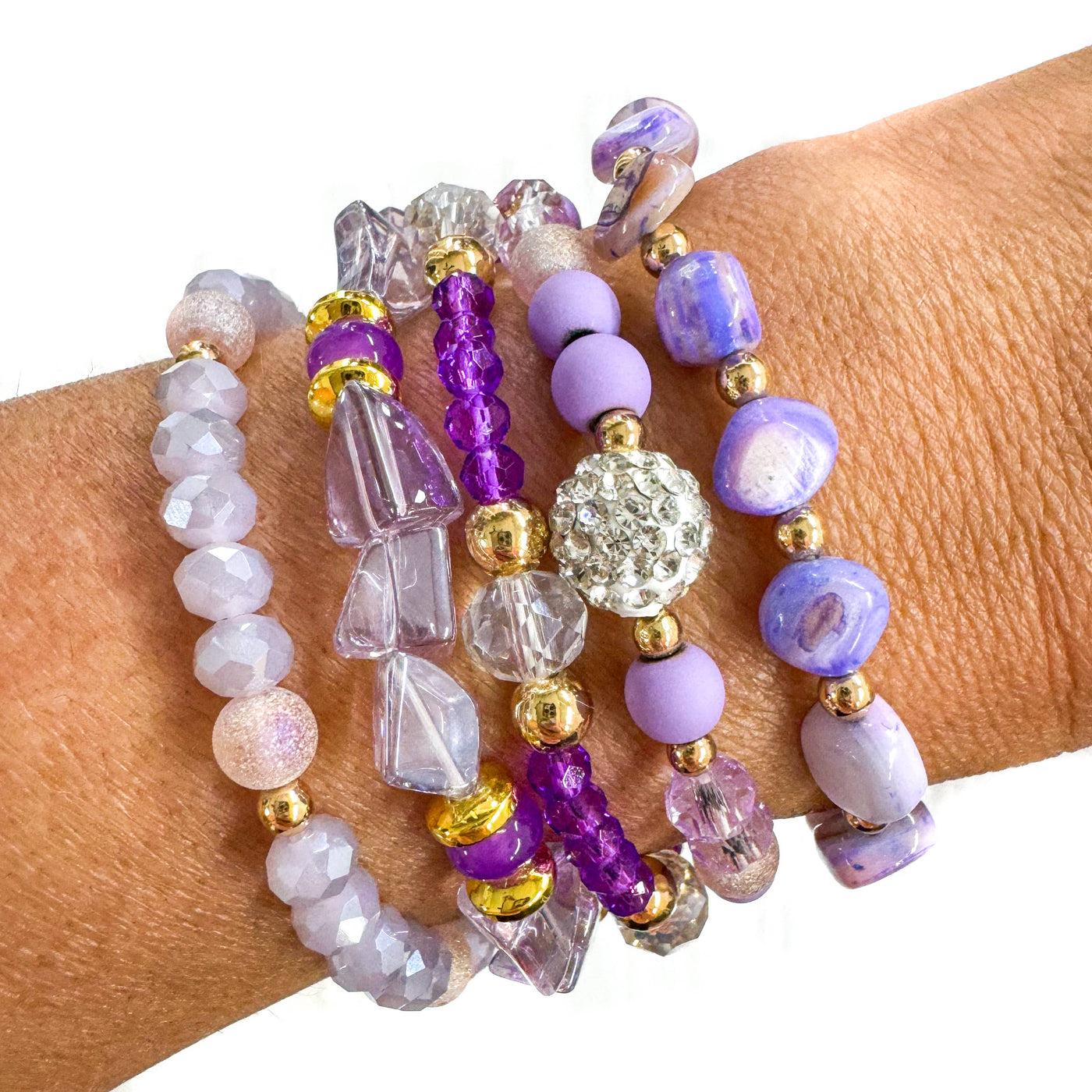 Lavender Love Bracelet Stack