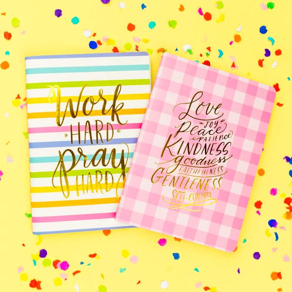 Spiritual Stripes  & Gingham Notebook: Taylor Elliott Designs