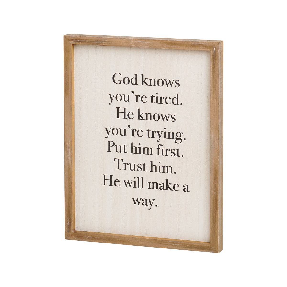 God Knows You're Tired Frame