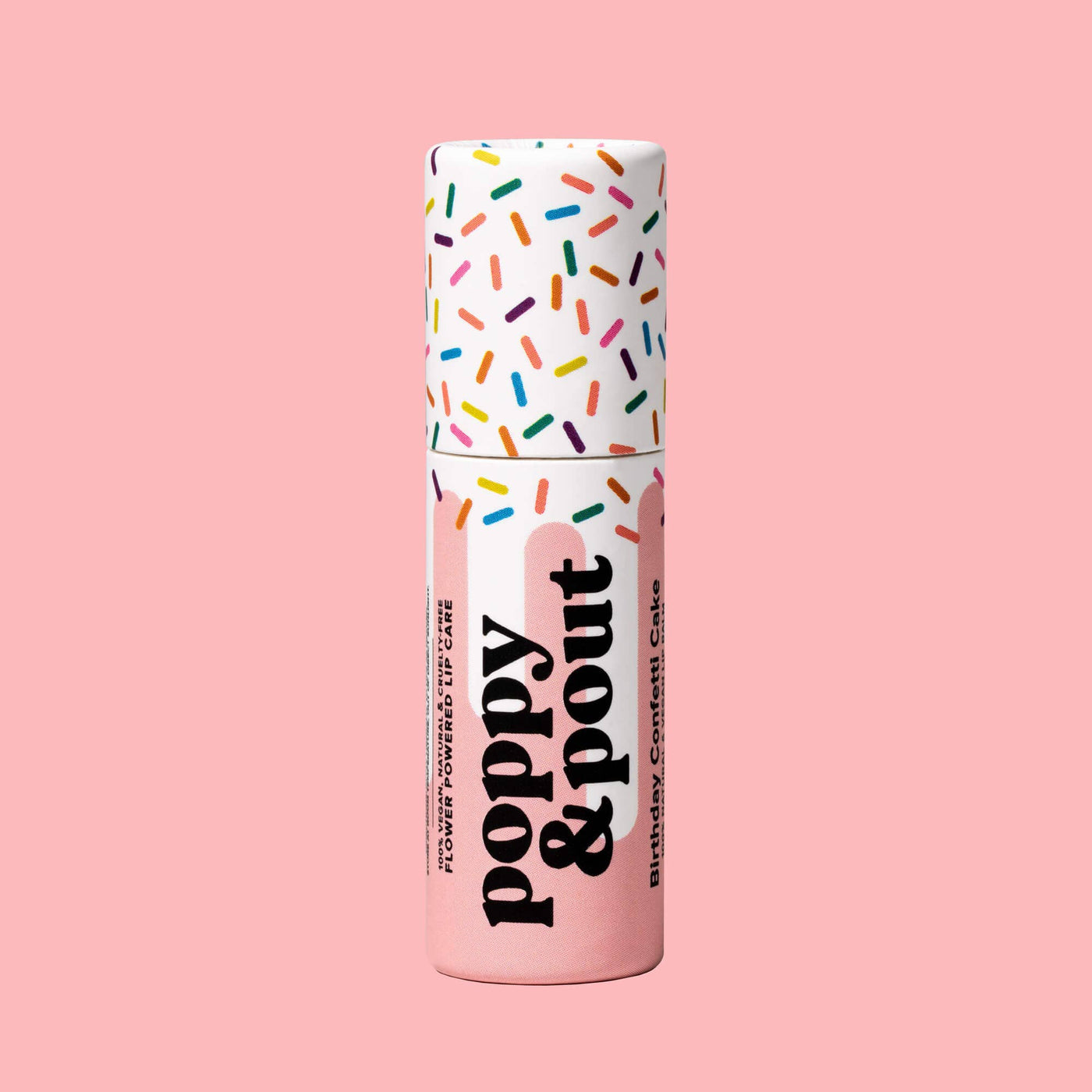 Lip Balm Pink Birthday Confetti Cake