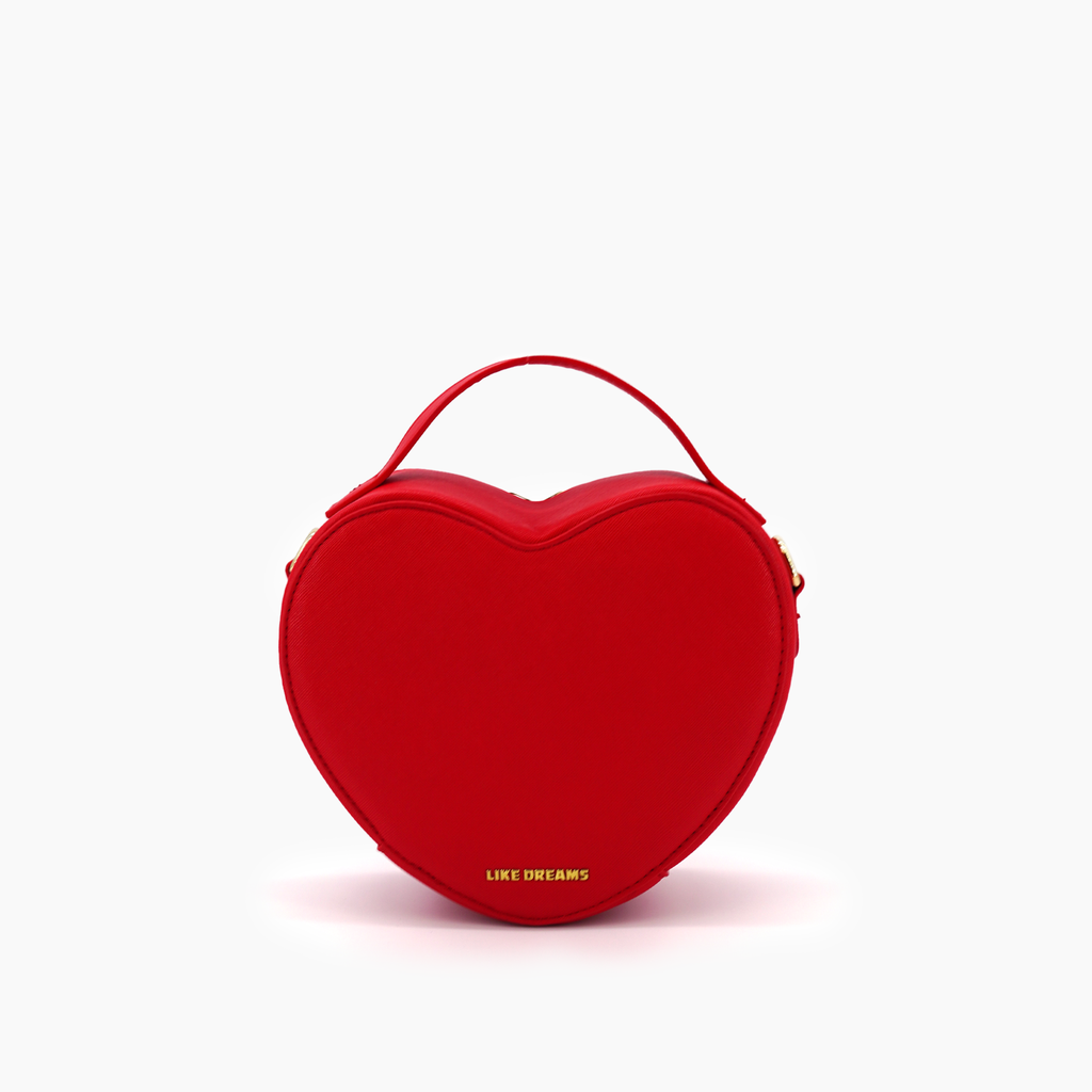 Mini Heart Breaker Crossbody Bag: Red