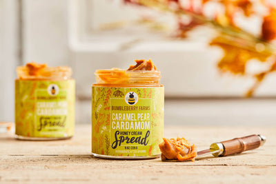 SEASONAL Caramel Pear Cardamom Honey Cream Spread