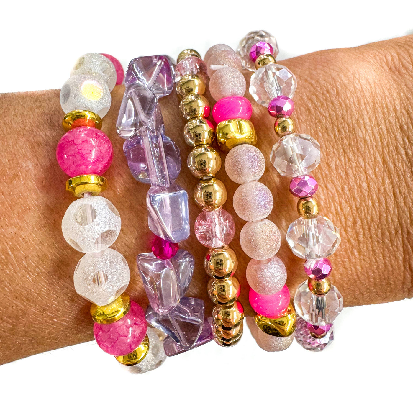 Cotton Candy Dream Bracelet Stack