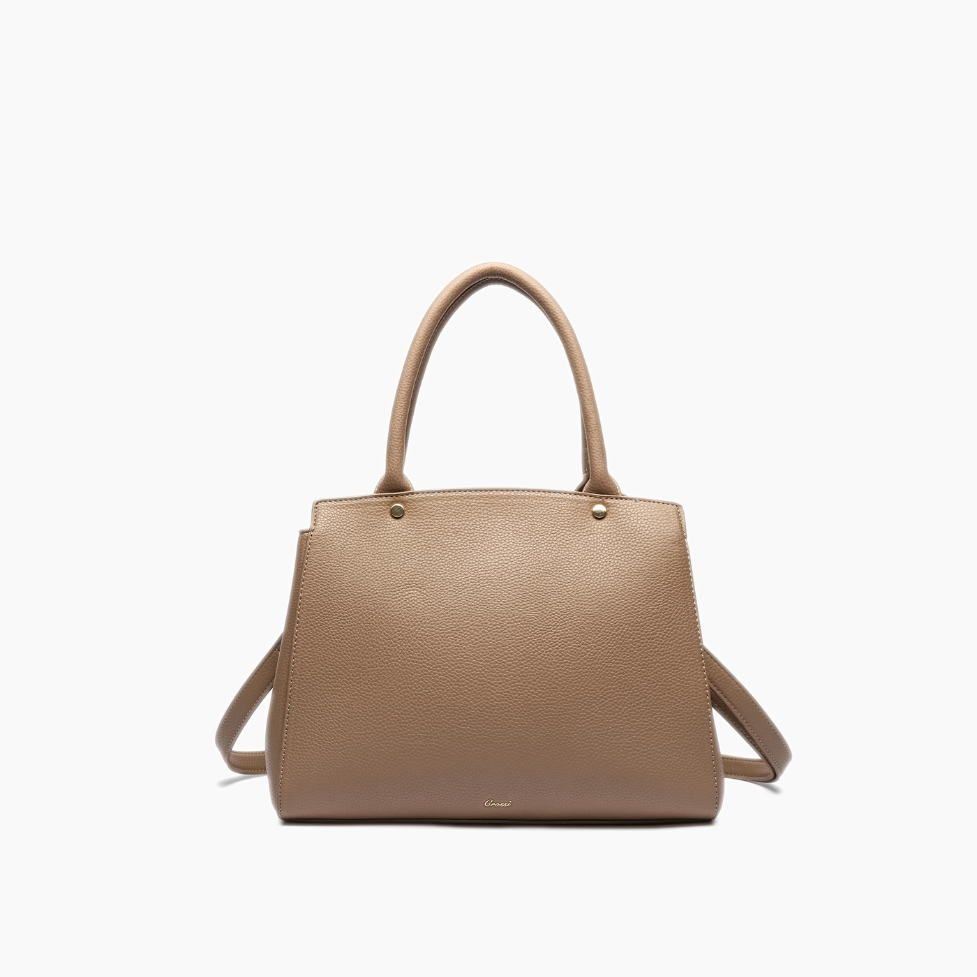 Park Double Bowtie Top Handle Satchel: Camel