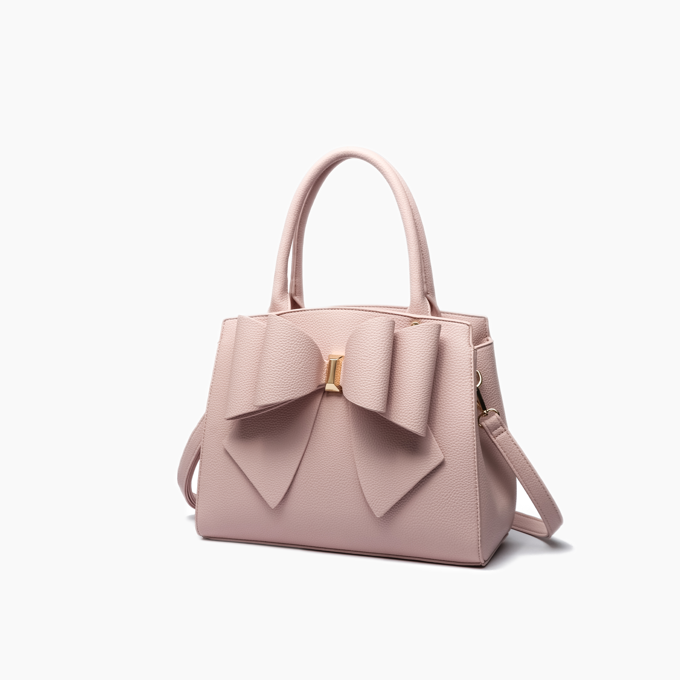 Park Blush Double Bowtie Top Handle Satchel