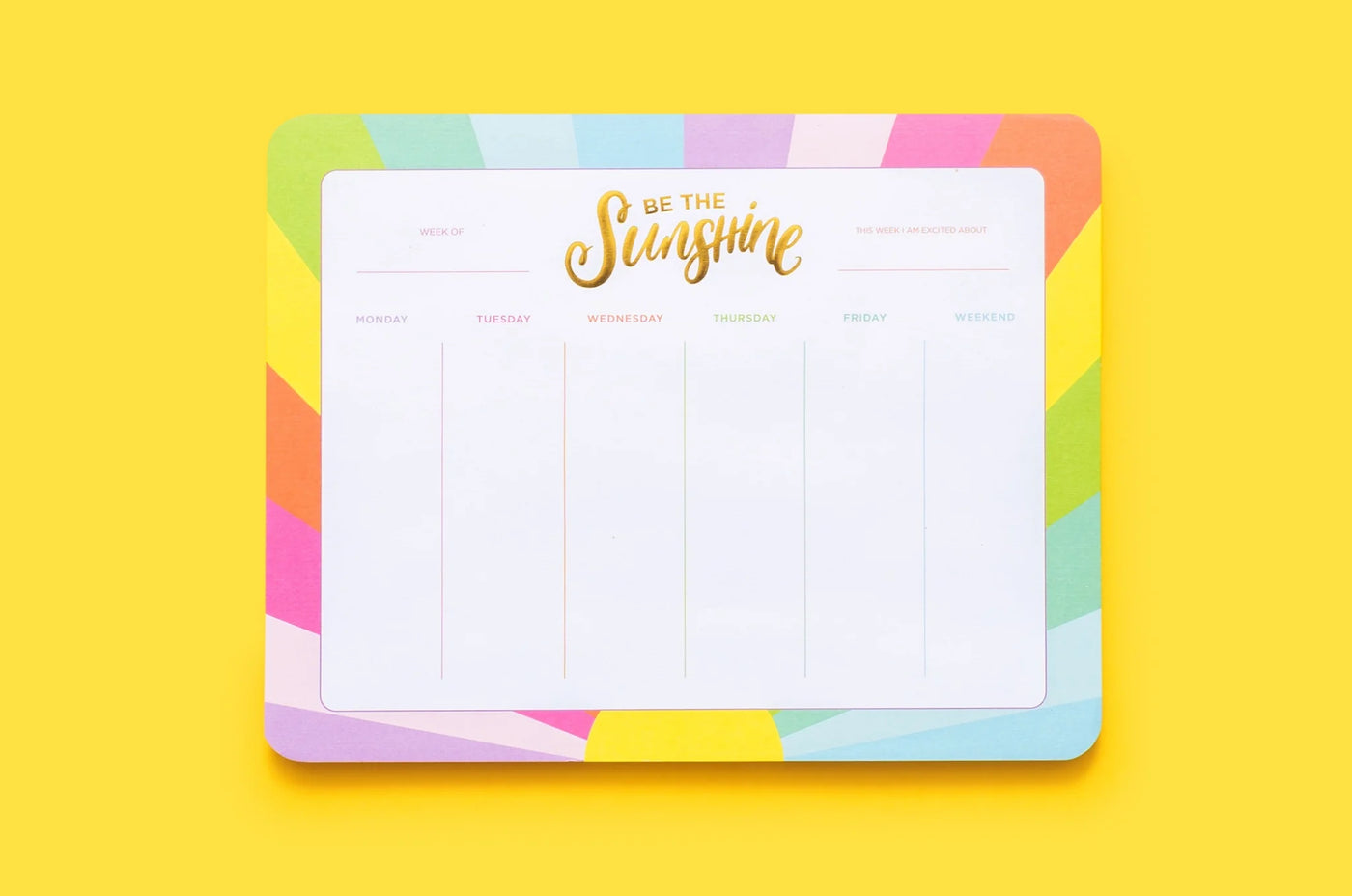 Be The Sunshine Weekly Planner: Taylor Elliott Designs