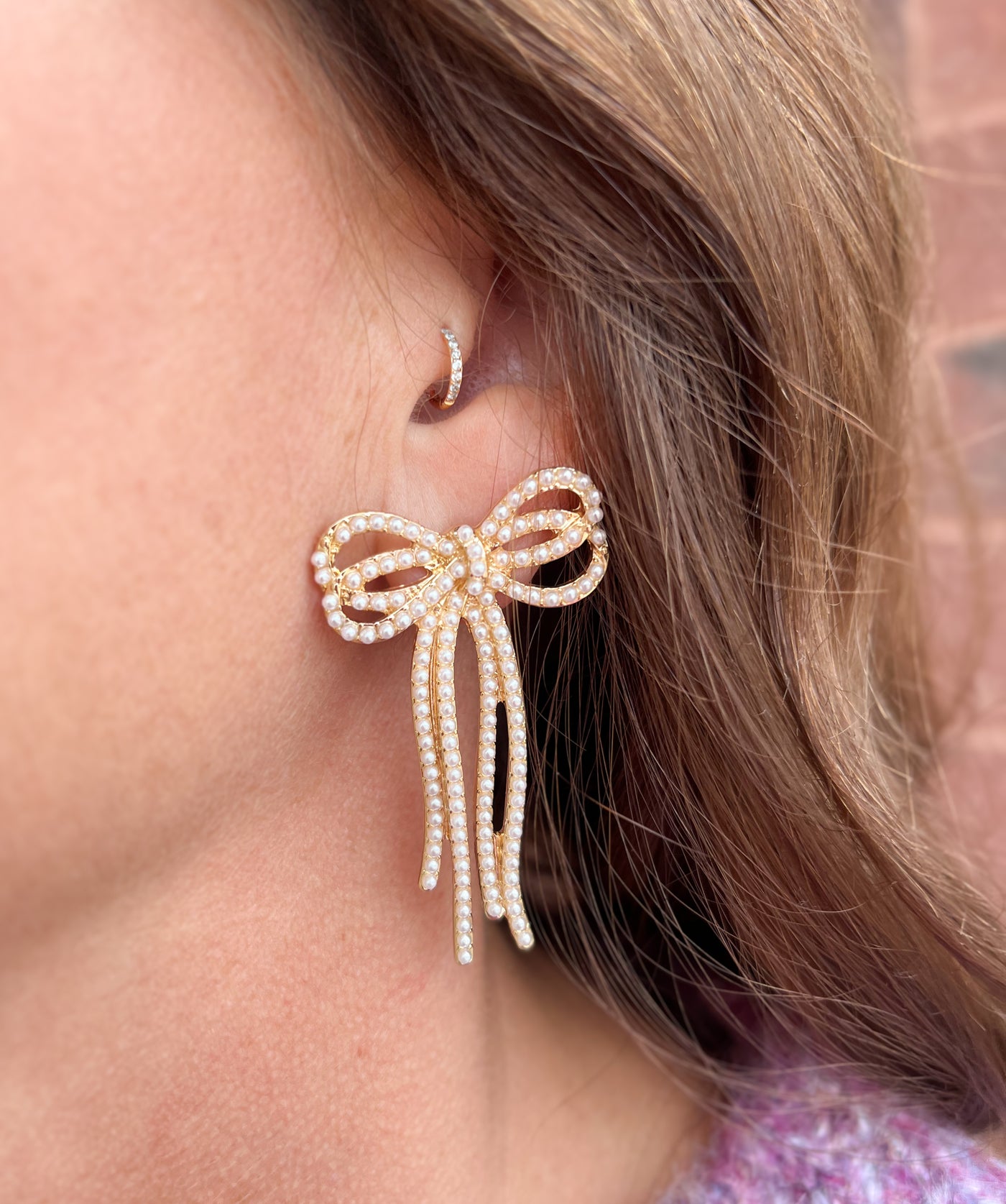 Elegant Beauty Bow Earrings