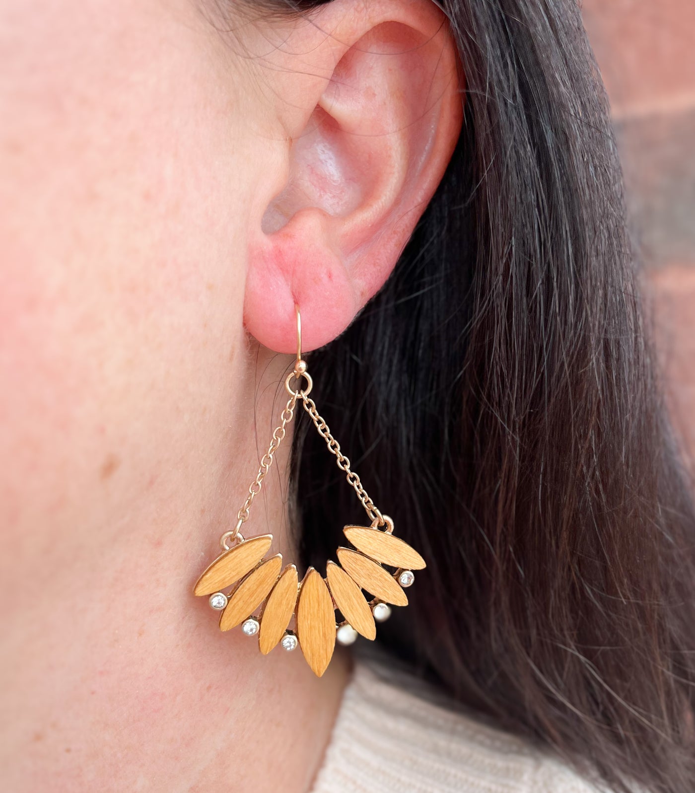 Autumn Girl Tan Earrings