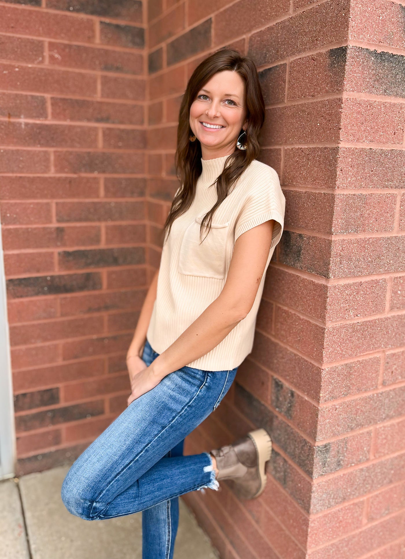 Girl On The Town Short Sleeve Sweater