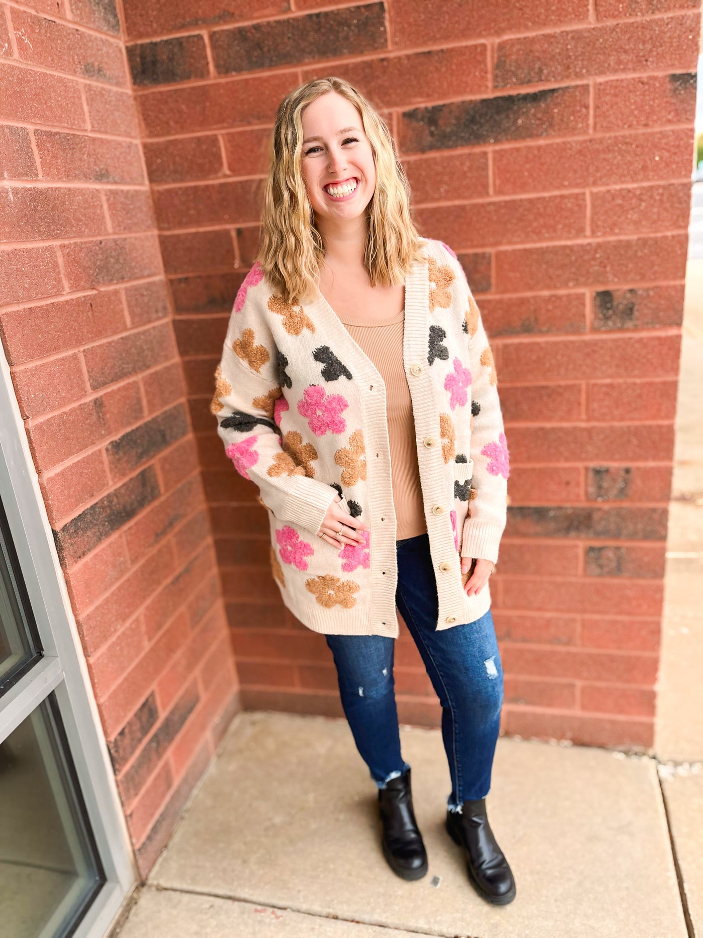 Ready For Floral Cardigan Sweater