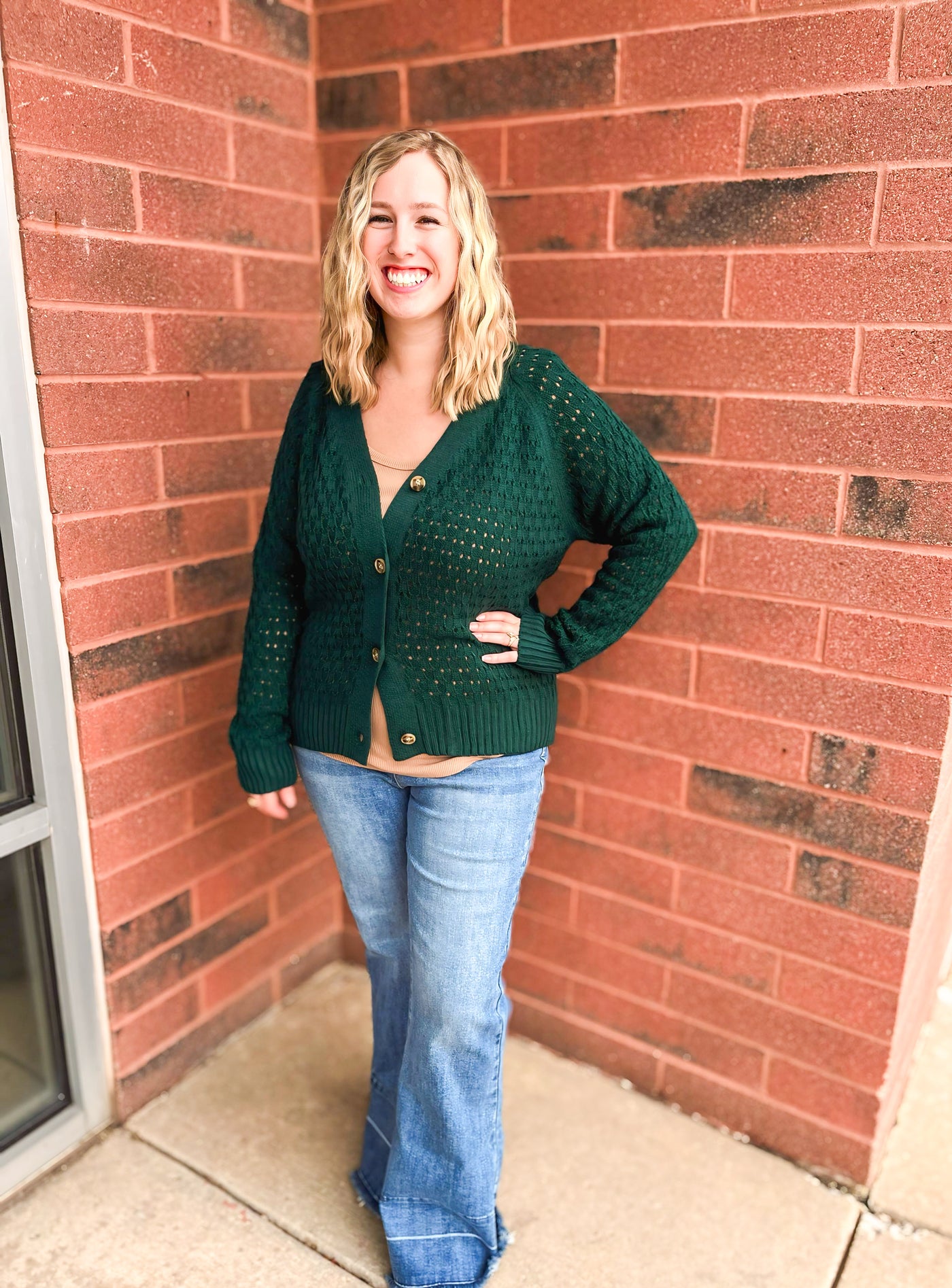 Layering Queen Hunter Green Cardigan