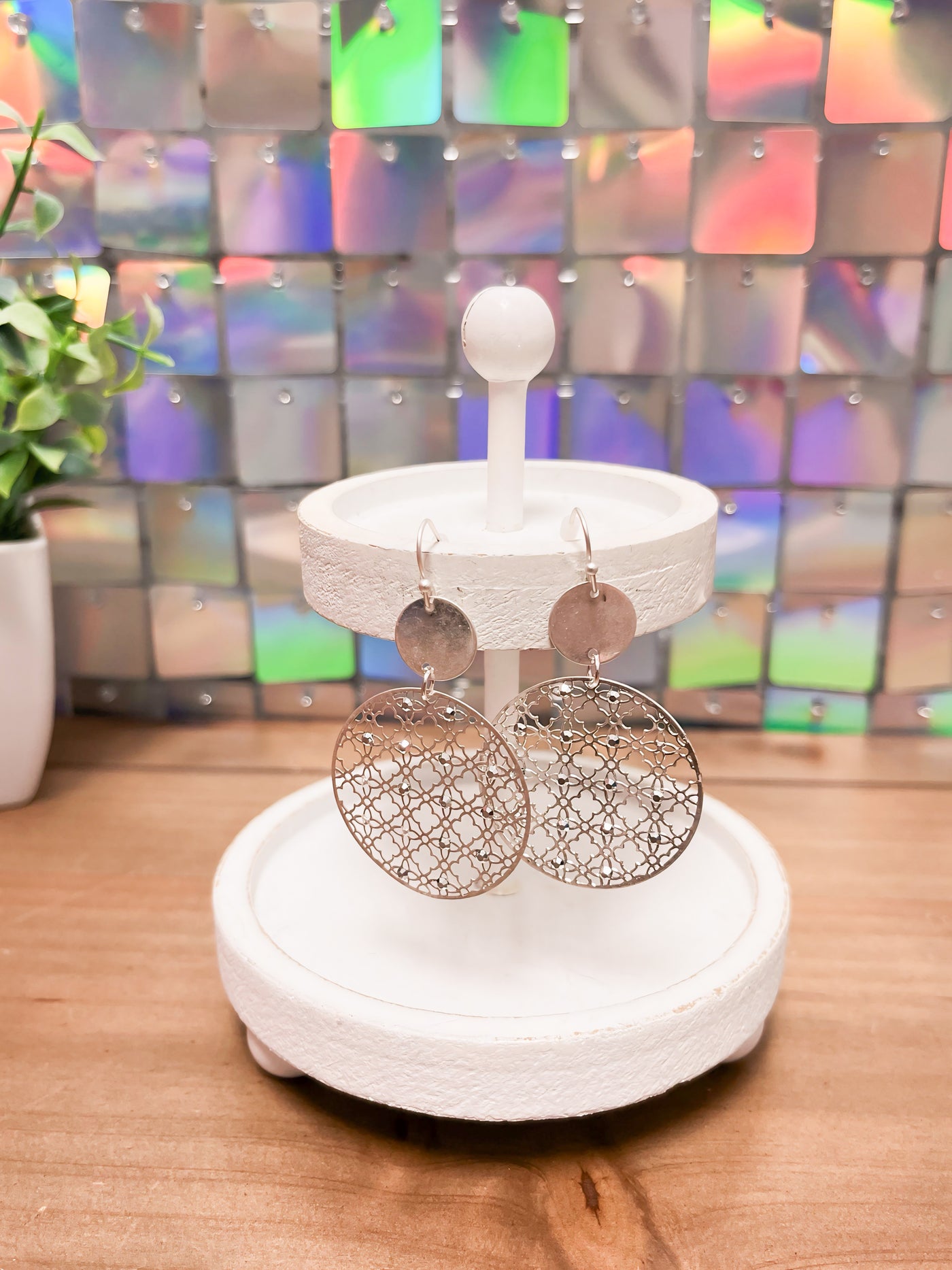 A Touch Of Shine Silver Earrings