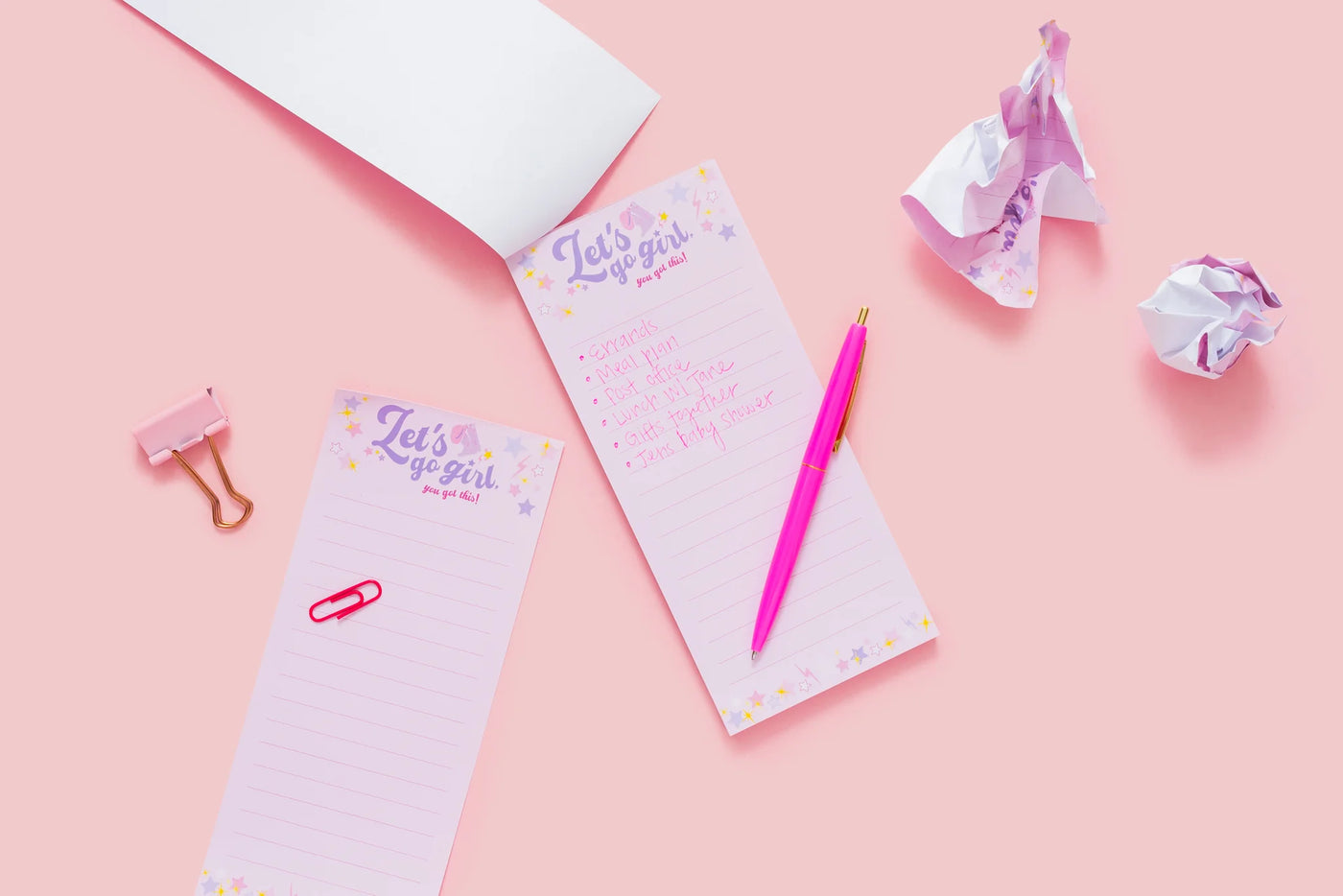 Let's Go Girls Skinny Notepad: Taylor Elliott Designs