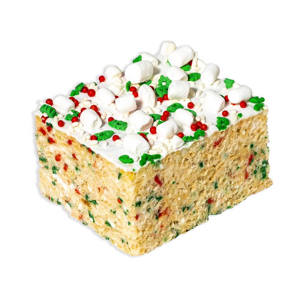 Jumbo Christmas Confetti Rice Krispie Treat