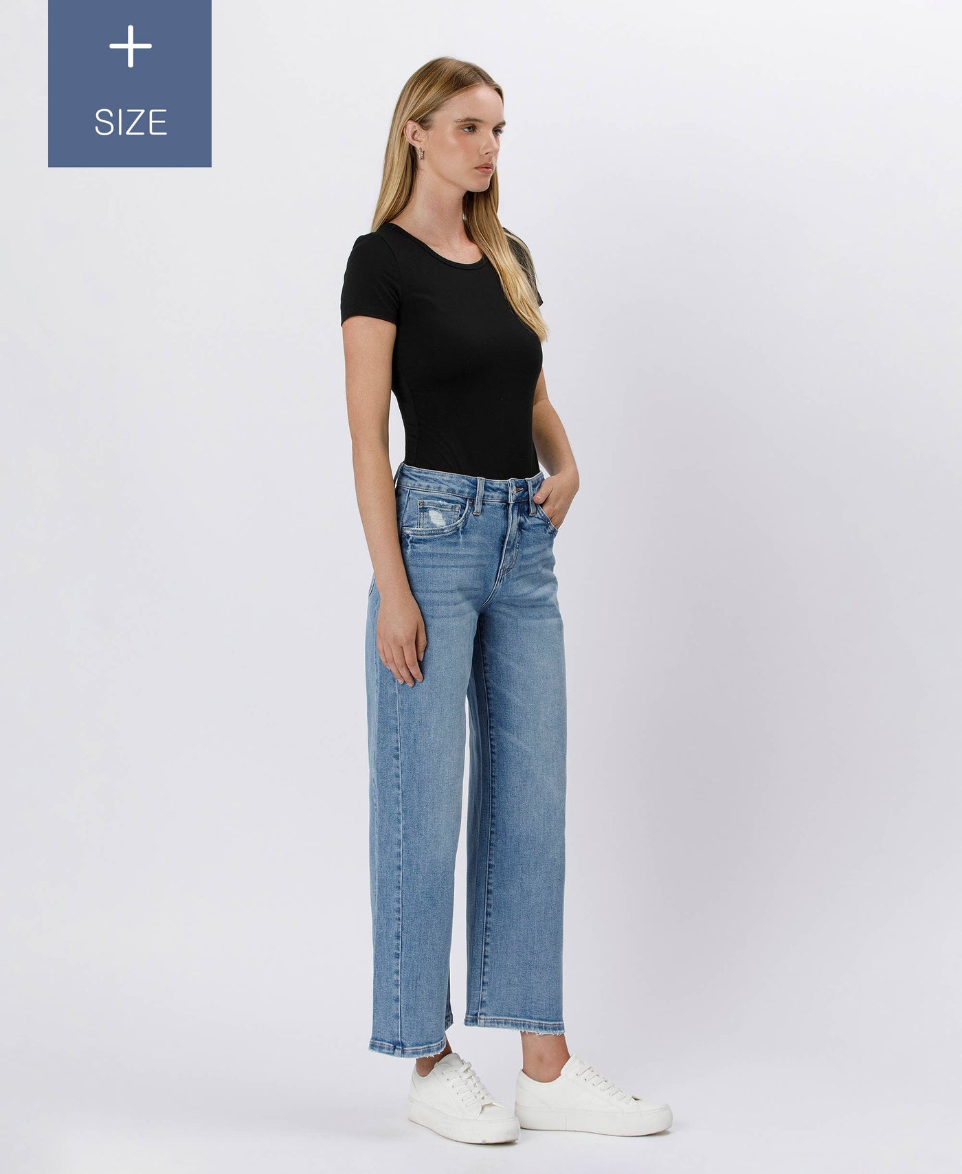 Influence Me High Rise Baggy Wide Jeans