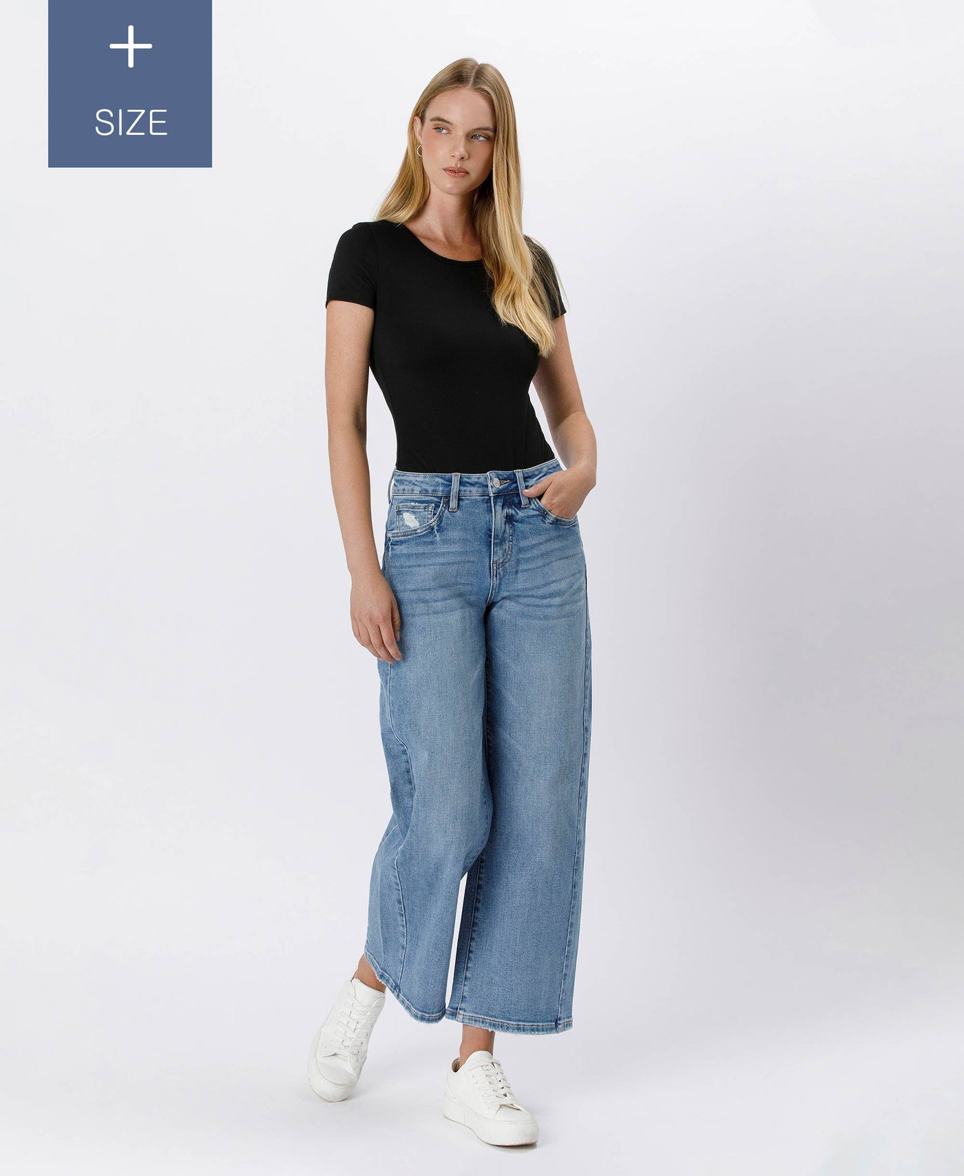 Influence Me High Rise Baggy Wide Jeans