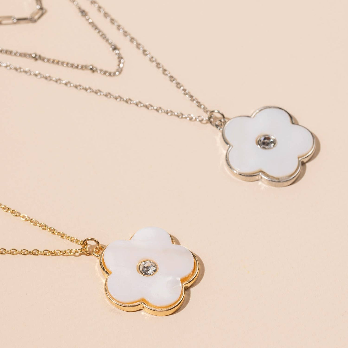 Floral Charm Layered Necklace