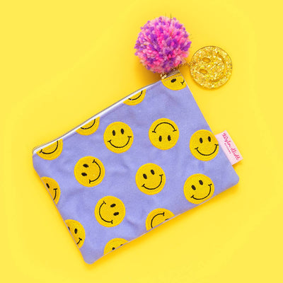 Medium Happy Face Pouch: Taylor Elliott Designs