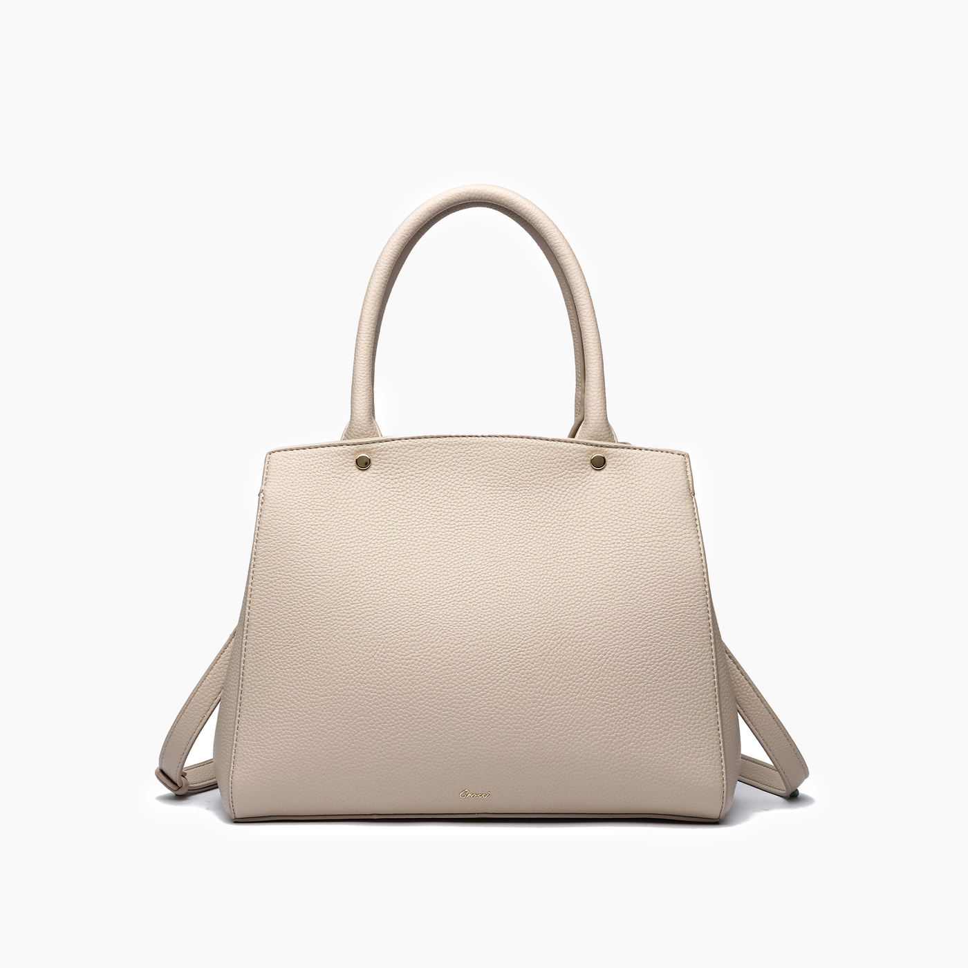 Poppy Beige Bowtie Top Handle Satchel Bag