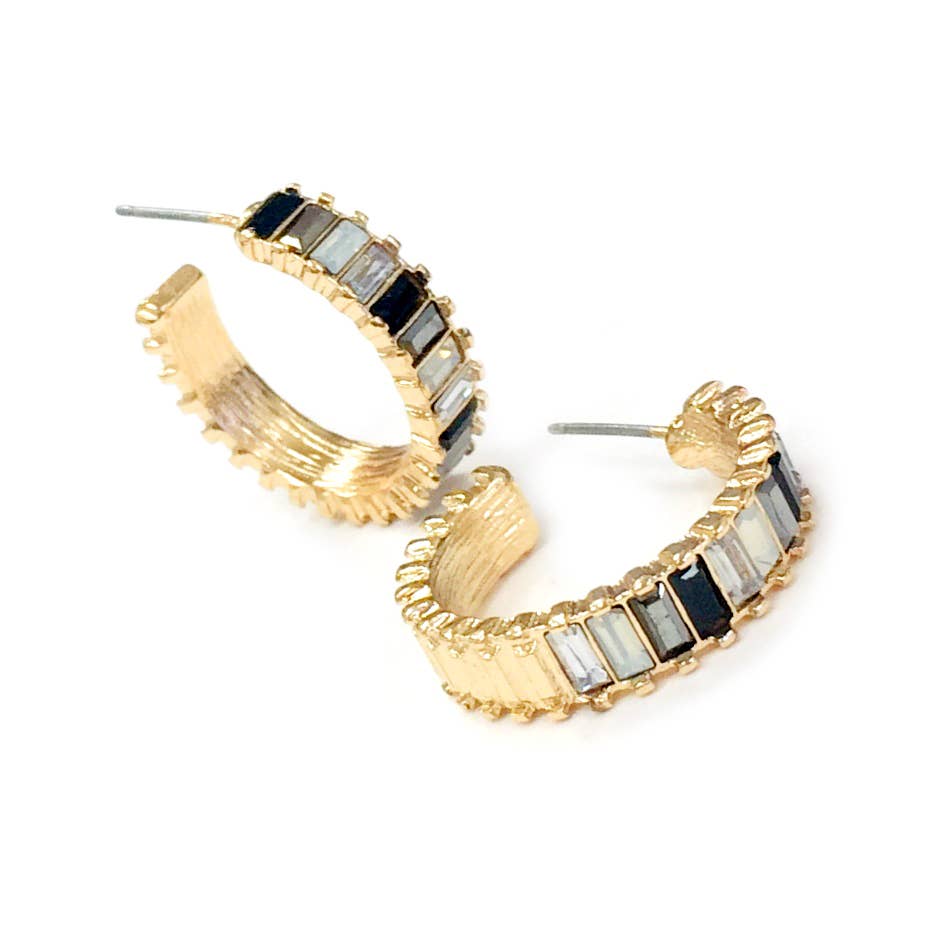 Jewel Princess Hoop Earrings