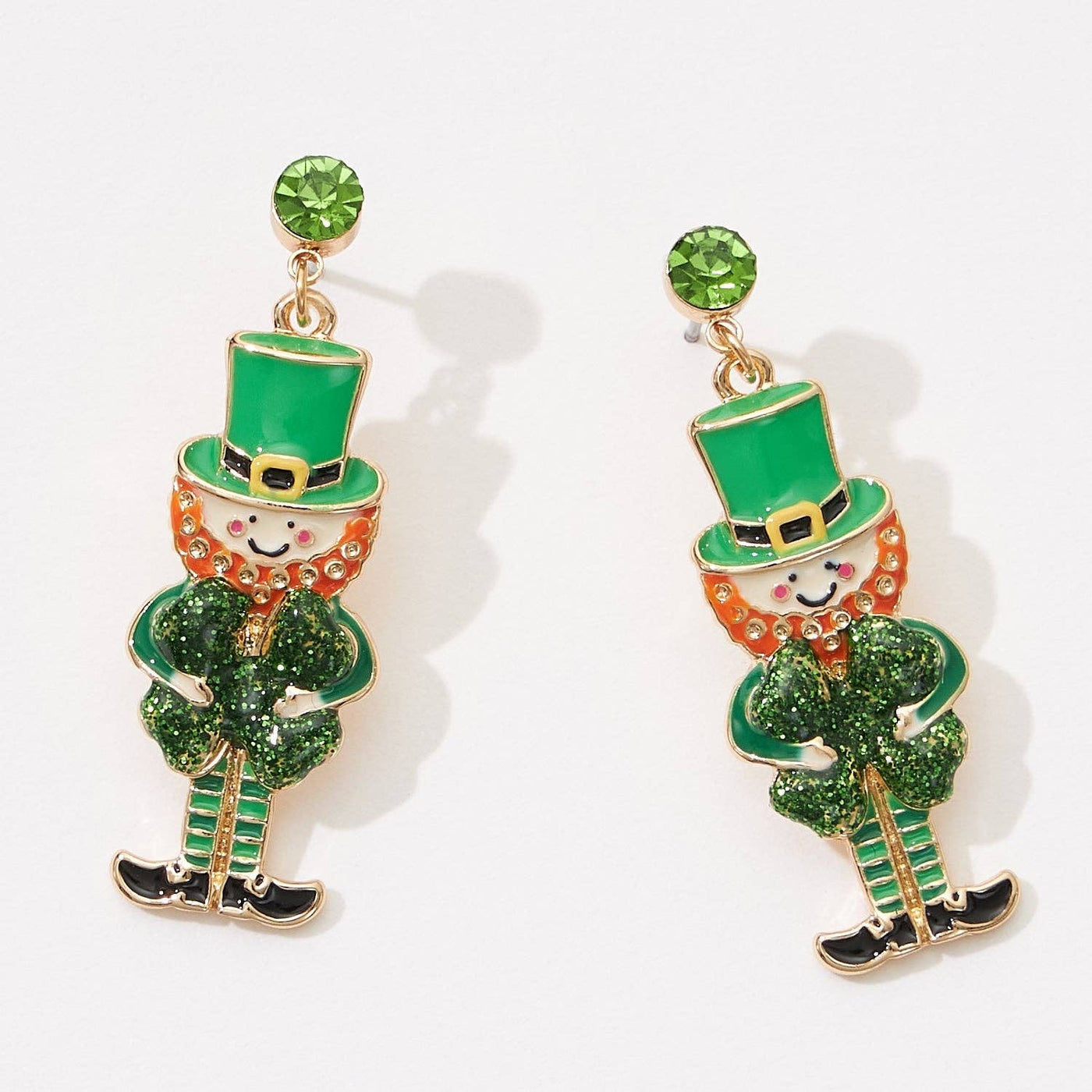 Lucky Leprechaun Post Earring