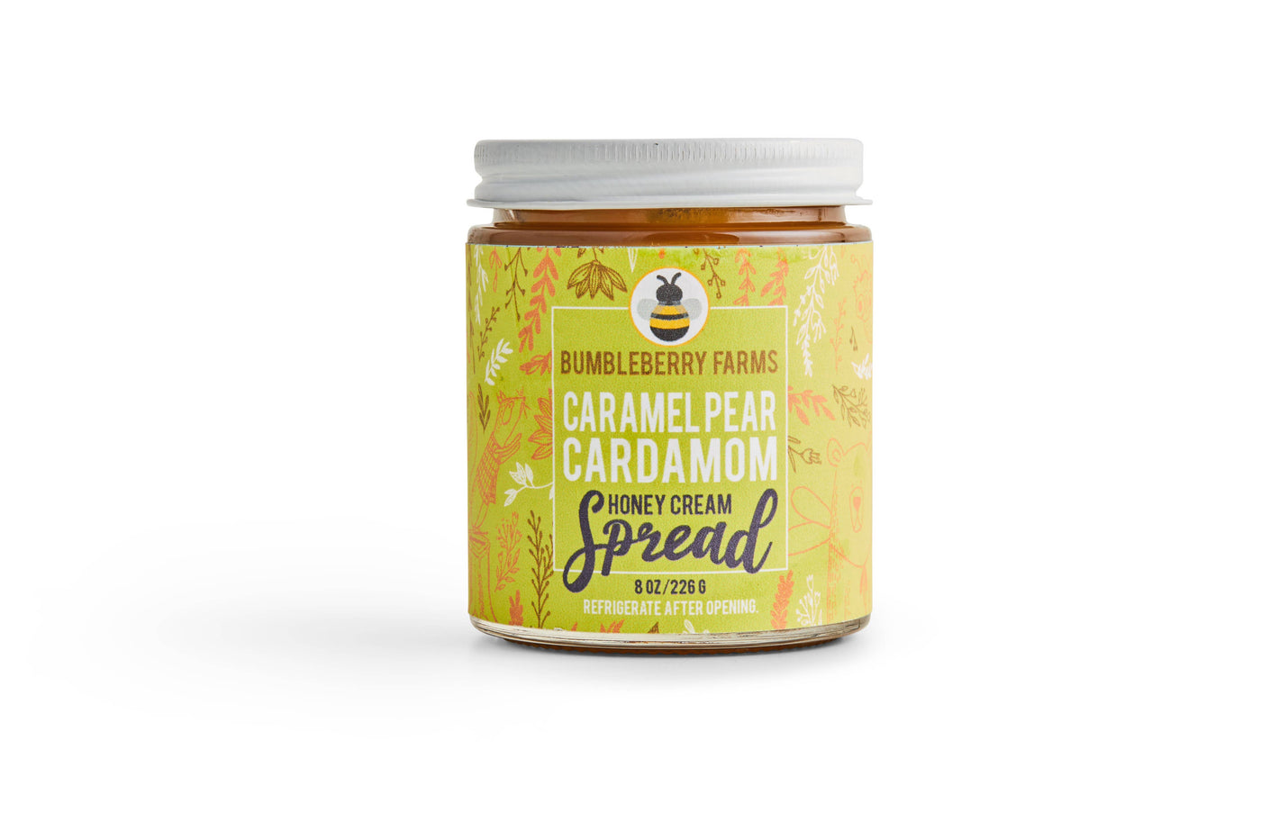 SEASONAL Caramel Pear Cardamom Honey Cream Spread