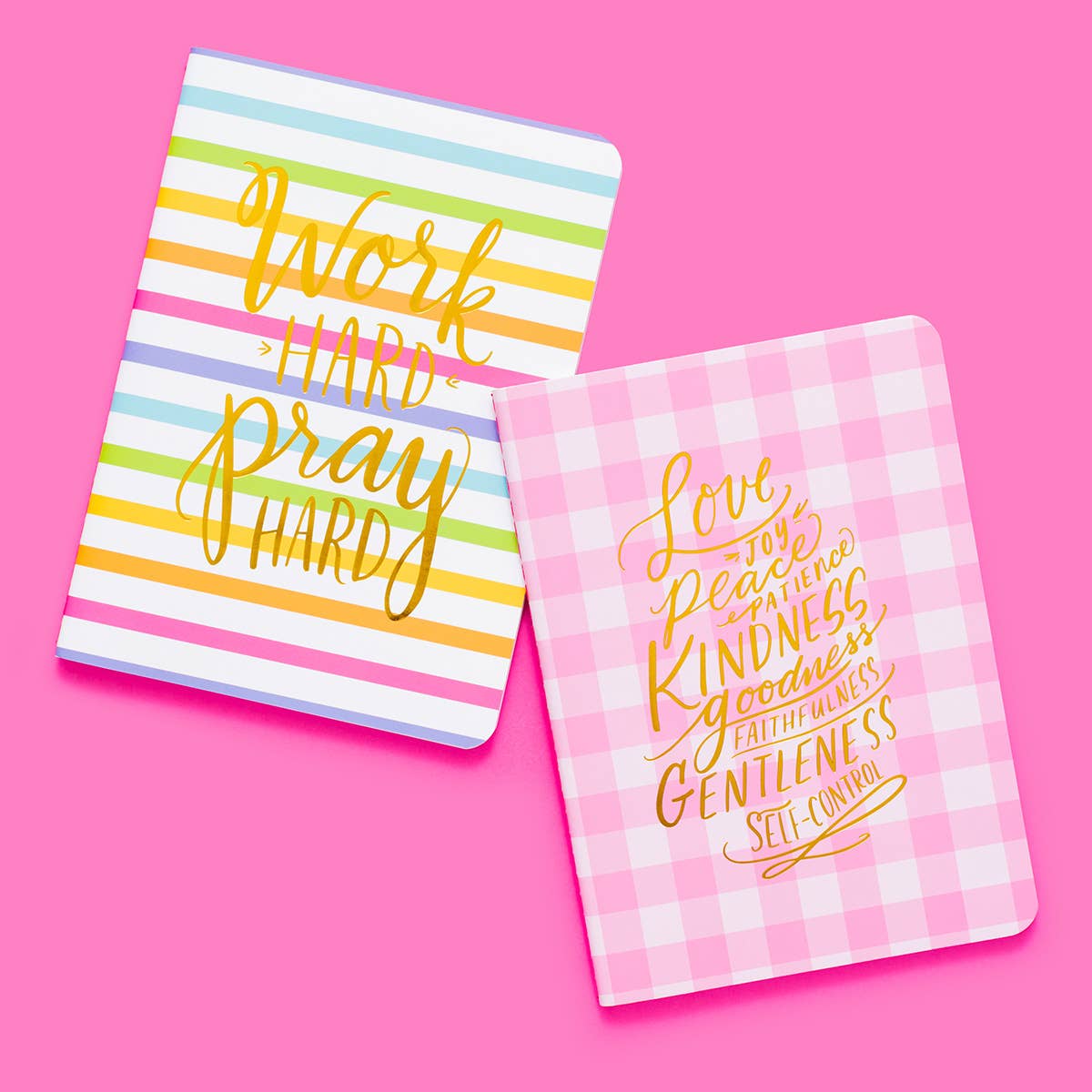 Spiritual Stripes  & Gingham Notebook: Taylor Elliott Designs