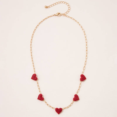 All My Heart Red Necklace