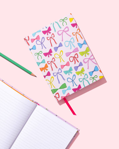 Colorful Bows Hardcover Notebook: Taylor Elliott Designs